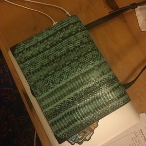 alexander wang prisma envelope bag python